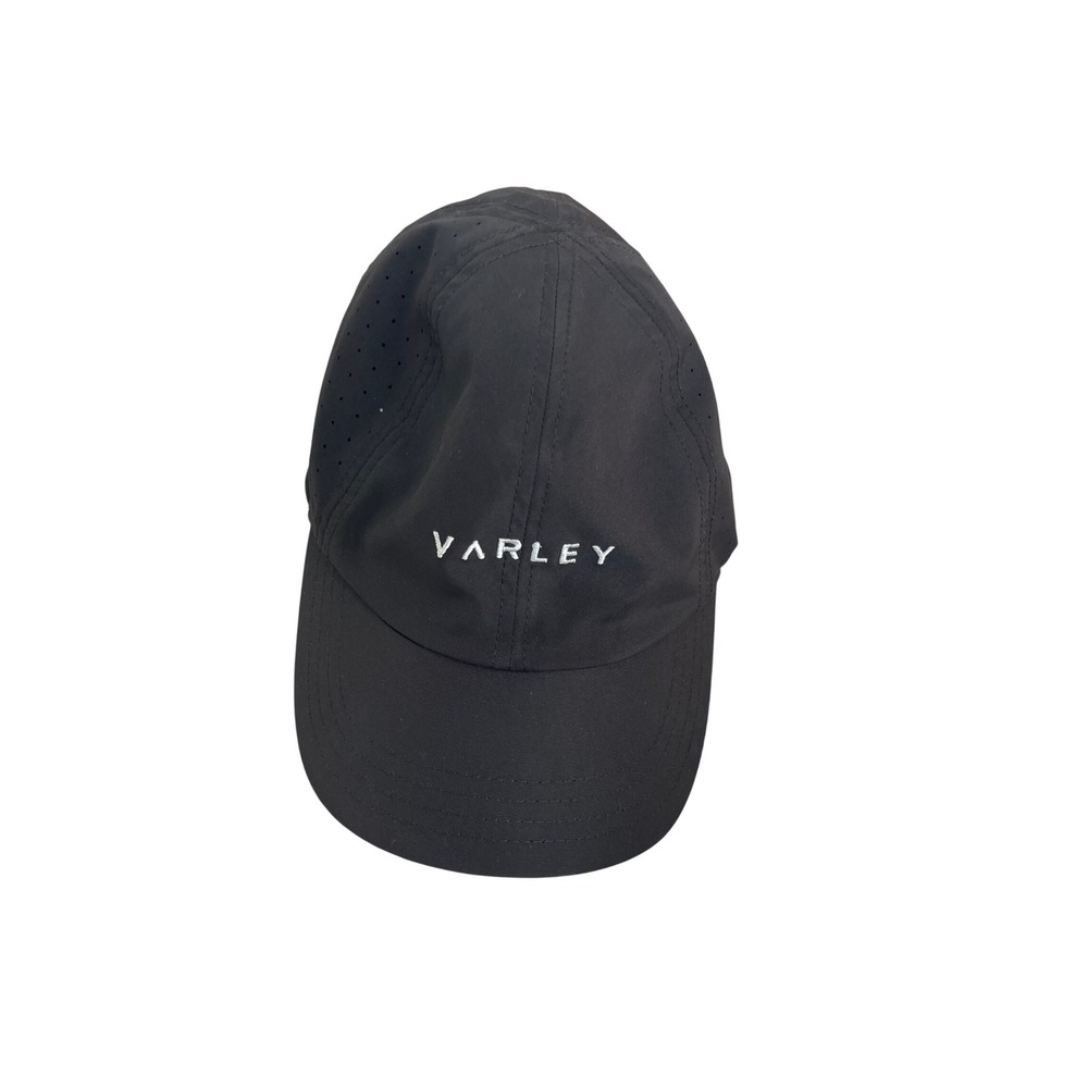 Varley‎ Niles Active Hat Womens Black Perforated Adjustable Performance Cap I01